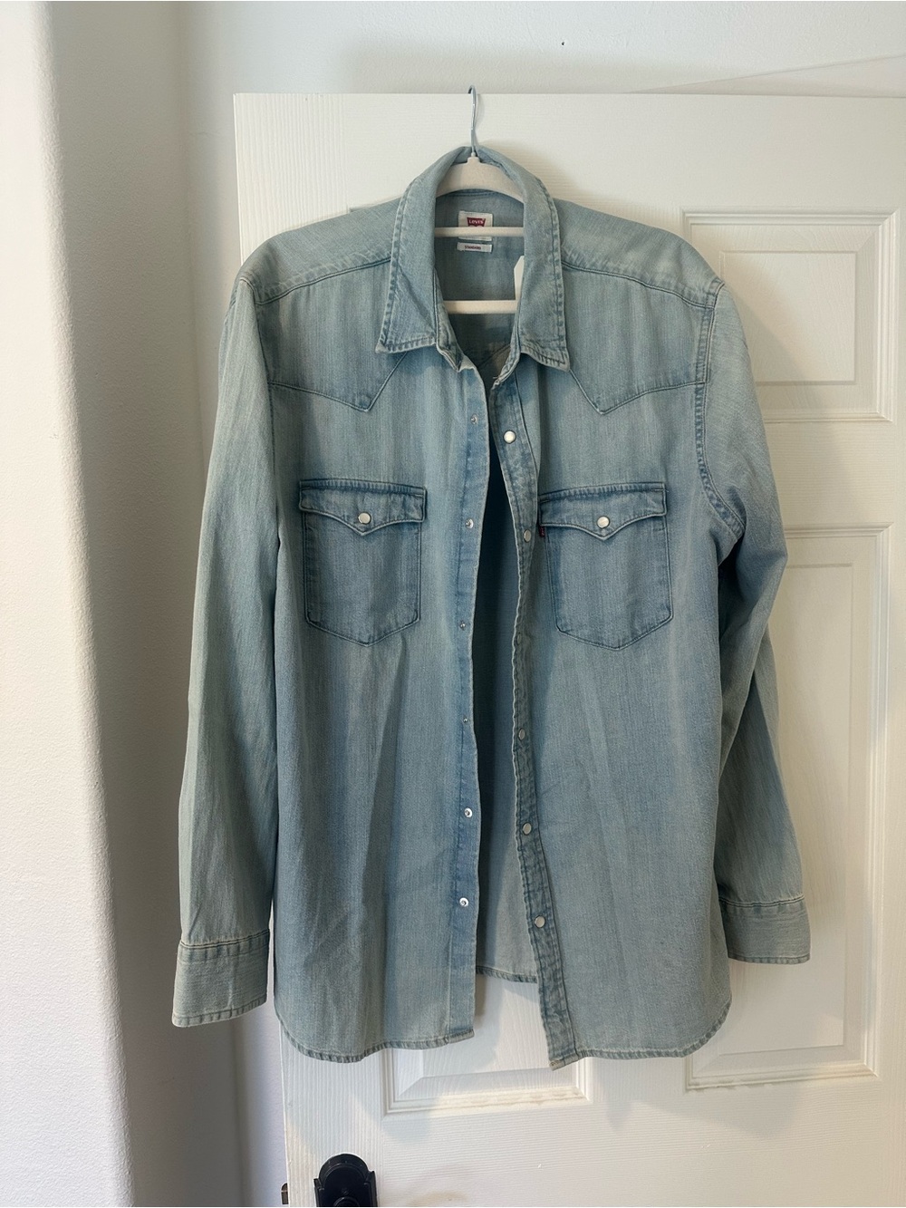 NWT Levi's Light Blue Denim Western Button-Down Shirt